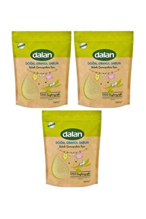 Dalan Matik Organik Parfümlü Beyazlar ve Renkliler İçin Granül Sabun 3 x 1 kg