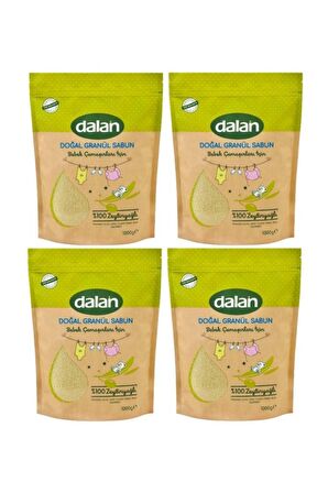 Granül Sabun Tozu 1 kg %100 Zeytinyağlı 4'lü Set Paketdalan15