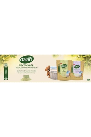 Dalan Doğal Granül Sabun Tozu 1Kg Bebekler İçin %100 Zeytinyağlı (9 Lu Set)