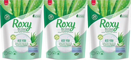 Dalan Roxy Bio Clean Matik Sabun Tozu 800GR Aloe Vera (3 Lü Set) (78 Yıkama)