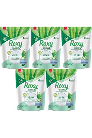 Roxy Bio Clean Matik Sabun Tozu 800gr Aloe Vera (5 Li Set) (130 Yıkama)