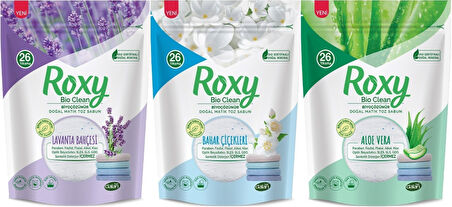 Dalan Roxy Bio Clean Matik Sabun Tozu 800GR Karma 3 Lü Set (Lavanta/Bahar/Aloe Vera) (78 Yıkama)