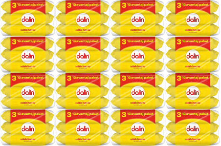 Dalin Islak Havlu Mendil Klasik 56 Yaprak 48 Li Set (2688 Yaprak)