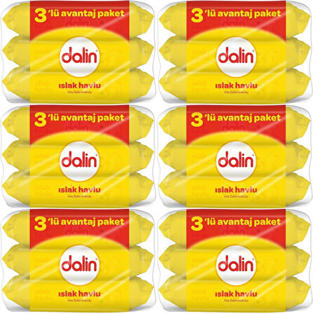 Dalin Islak Havlu Mendil Klasik 56 Yaprak 18 Li Set (1008 Yaprak)