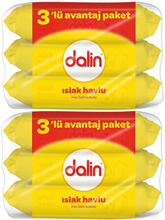 Dalin Islak Havlu Mendil Klasik 56 Yaprak 6 Lı Set (336 Yaprak)
