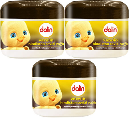Dalin Vazelin 100ML Hindistan Cevizi Yağlı (3 Lü Set)