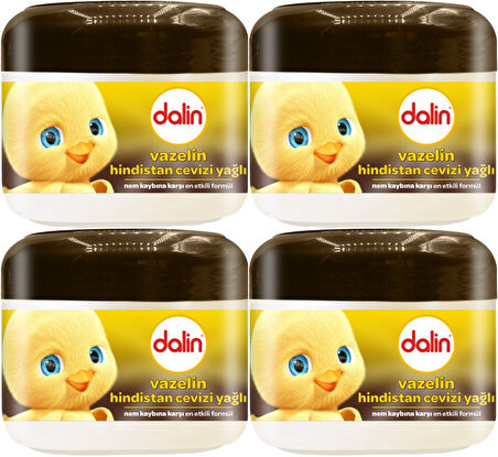 Dalin Vazelin 100ML Hindistan Cevizi Yağlı (4 Lü Set)
