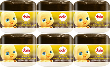 Dalin Vazelin 100ML Hindistan Cevizi Yağlı (6 Lı Set)