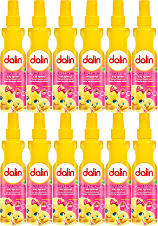 Dalin Kolay Saç Tarama Spreyi 200ML Badem Özlü (12 Li Set)