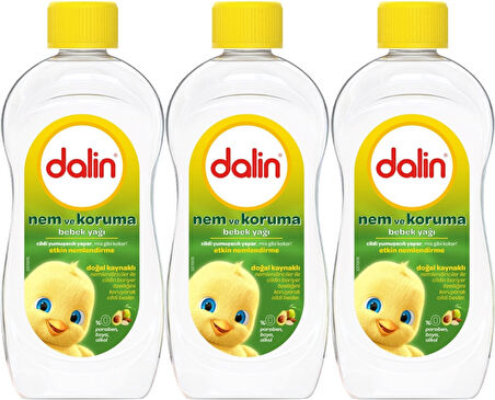 Dalin Bebek Yağı 300ML Nem ve Koruma (Avokado) (3 Lü Set)