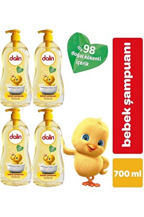 Bebek Şampuanı Klasik 700ml Pompalı (4 Lü Set)