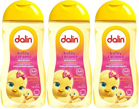 Dalin Bebek Kolay Tarama Şampuanı 200ML Badem Özlü (3 Lü Set)