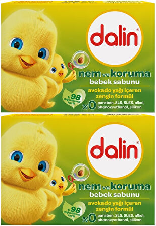 Dalin Bebek Sabunu 100GR Avakadolu (2 Li Set)