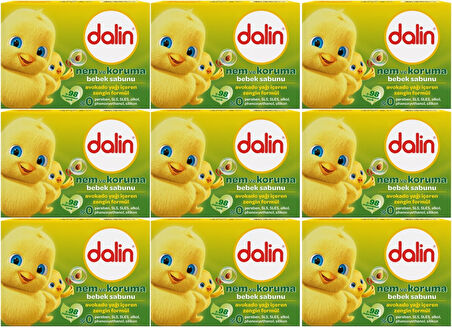 Dalin Bebek Sabunu 100GR Avakadolu (9 Lu Set)