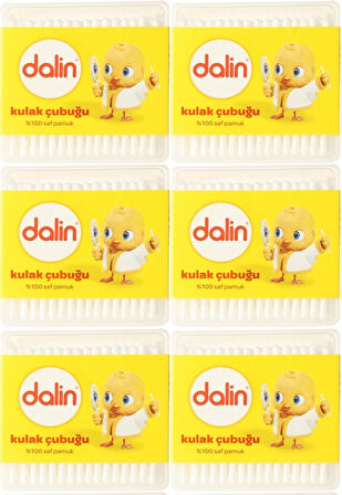 Dalin Kulak Çubuğu 100 Adet (6 Lı Set)
