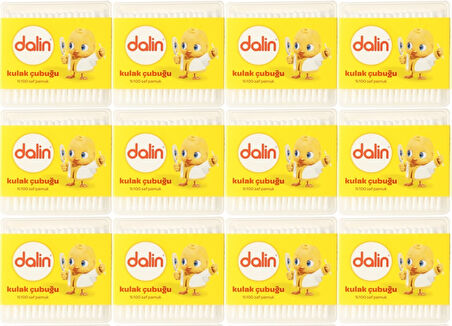 Dalin Kulak Çubuğu 100 Adet (12 Li Set)