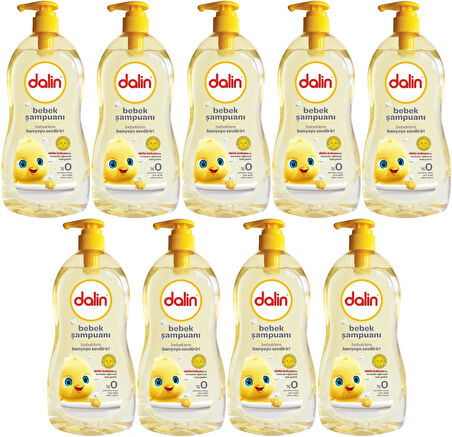 Dalin Bebek Şampuanı 500ML Klasik Pompalı (9 Lu Set)