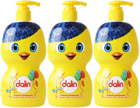 Dalin Bebek Şampuanı 500ML (Eğlen Öğren Serisi) Pompalı (3 Lü Set)