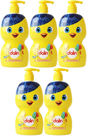 Dalin Bebek Şampuanı 500ML (Eğlen Öğren Serisi) Pompalı (5 Li Set)
