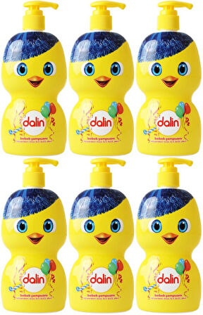 Dalin Bebek Şampuanı 500ML (Eğlen Öğren Serisi) Pompalı (6 Lı Set)