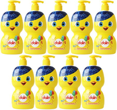 Dalin Bebek Şampuanı 500ML (Eğlen Öğren Serisi) Pompalı (9 Lu Set)