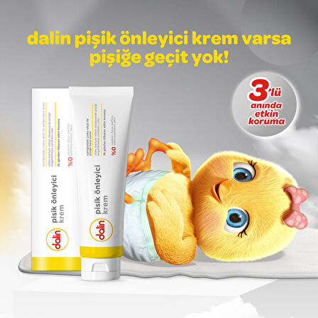 Dalin Pişik öneliyici Krem/Pişik Kremi 100ML (Bebekler İçin) (2 Li Set)