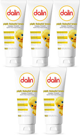 Dalin Pişik öneliyici Krem/Pişik Kremi 100ML (Bebekler İçin) (5 Li Set)
