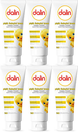 Dalin Pişik öneliyici Krem/Pişik Kremi 100ML (Bebekler İçin) (6 Lı Set)