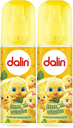 Dalin Bebek Kolonyası 150ML Limon Çiçeği (Limon-Bergomat-Papatya) (2 Li Set)