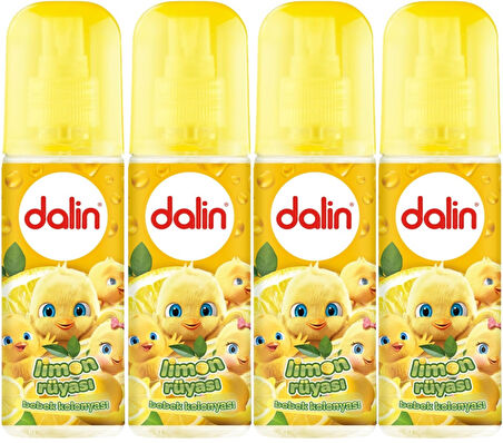 Dalin Bebek Kolonyası 150ML Limon Çiçeği (Limon-Bergomat-Papatya) (4 Lü Set)