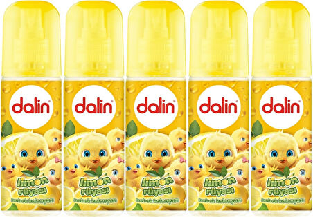 Dalin Bebek Kolonyası 150ML Limon Çiçeği (Limon-Bergomat-Papatya) (5 Li Set)