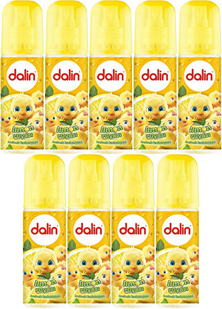 Dalin Bebek Kolonyası 150ML Limon Çiçeği (Limon-Bergomat-Papatya) (9 Lu Set)