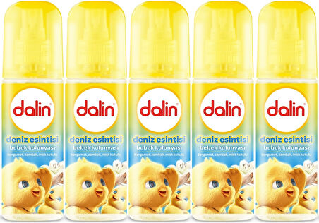 Dalin Bebek Kolonyası 150ML Deniz Esintisi (Bergomat-Zambak-Misk Kokulu) (5 Li Set)