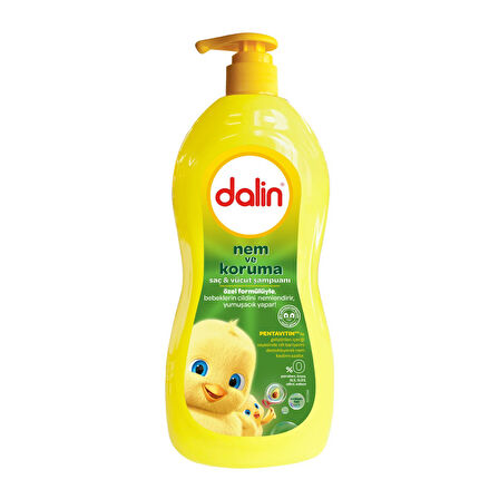 Dalin Bebek Saç & Vücut Şampuanı 700ML Nem ve Koruma Avakado Özlü (Pompalı) (2 Li Set)