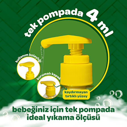 Dalin Bebek Saç & Vücut Şampuanı 700ML Nem ve Koruma Avakado Özlü (Pompalı) (2 Li Set)