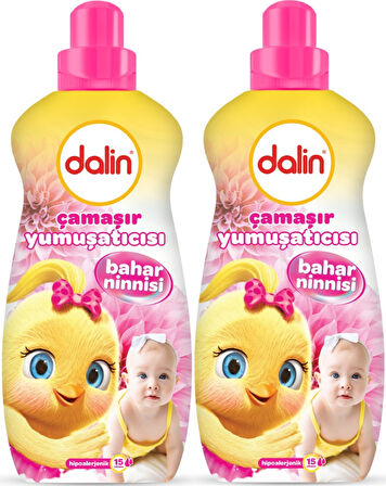Dalin Çamaşır Yumuşatıcı Konsantre 1500ML Bahar Ninnisi (2 Li Set) (Bebeklere Özel)