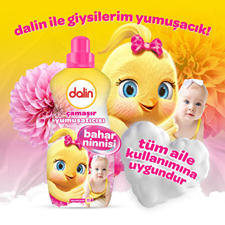 Dalin Çamaşır Yumuşatıcı Konsantre 1500ML Bahar Ninnisi (4 Lü Set) (Bebeklere Özel)