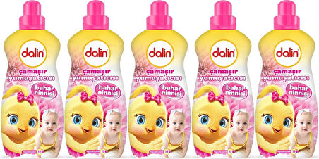 Dalin Çamaşır Yumuşatıcı Konsantre 1500ML Bahar Ninnisi (5 Li Set) (Bebeklere Özel)