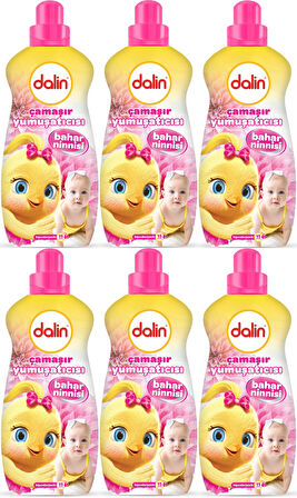 Dalin Çamaşır Yumuşatıcı Konsantre 1500ML Bahar Ninnisi (6 Lı Set) (Bebeklere Özel)