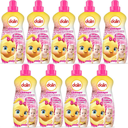 Dalin Çamaşır Yumuşatıcı Konsantre 1500ML Bahar Ninnisi (9 Lu Set) (Bebeklere Özel)