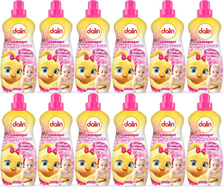 Dalin Çamaşır Yumuşatıcı Konsantre 1500ML Bahar Ninnisi (12 Li Set) (Bebeklere Özel)