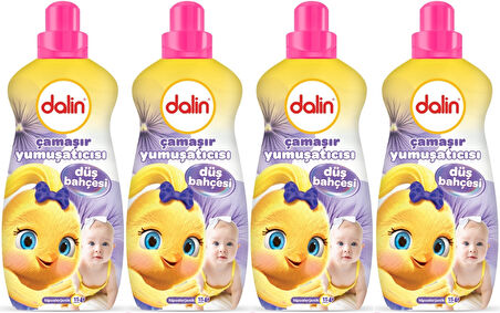 Dalin Çamaşır Yumuşatıcı Konsantre 1500ML Düş Bahçesi (4 Lü Set) (Bebeklere Özel)