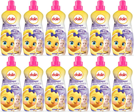 Dalin Çamaşır Yumuşatıcı Konsantre 1500ML Düş Bahçesi (12 Li Set) (Bebeklere Özel)
