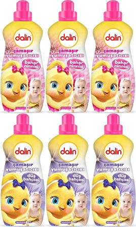 Dalin Çamaşır Yumuşatıcı Konsantre 1500ML Bahar Ninnisi + 1500ML Düş Bahçesi (Karma 6 Lı Set)