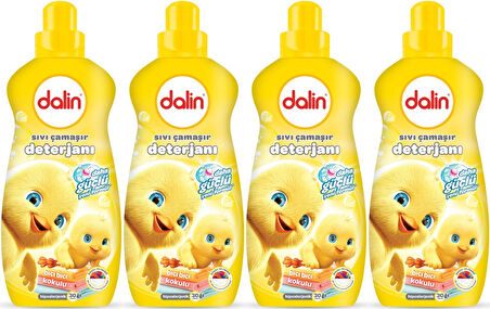 Dalin Çamaşır Deterjanı 1.5LT Bıcı Bıcı Kokulu (Hassas ve Hipoalerjenik Formül) (4 Lü Set)
