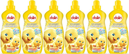 Dalin Çamaşır Deterjanı 1.5LT Bıcı Bıcı Kokulu (Hassas ve Hipoalerjenik Formül) (6 Lı Set)