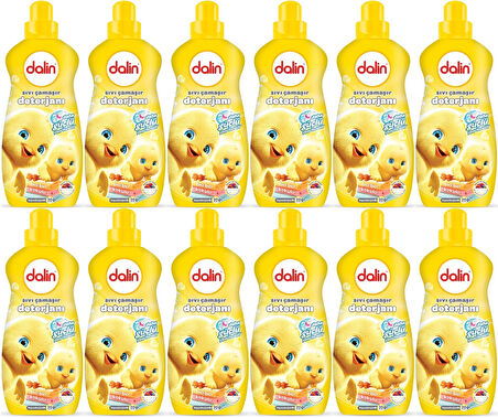 Dalin Çamaşır Deterjanı 1.5LT Bıcı Bıcı Kokulu (Hassas ve Hipoalerjenik Formül) (12 Li Set)