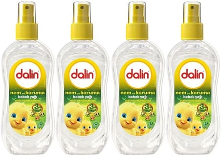 Dalin Bebek Yağı 200ML Sprey Nem ve Koruma (4 Lü Set)