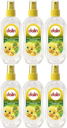 Dalin Bebek Yağı 200ML Sprey Nem ve Koruma (6 Lı Set)