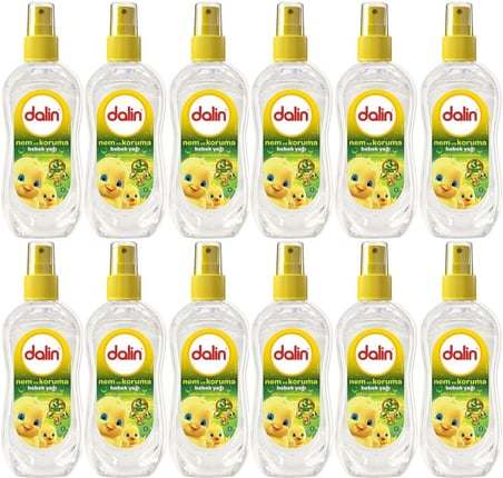 Dalin Bebek Yağı 200ML Sprey Nem ve Koruma (12 Li Set)